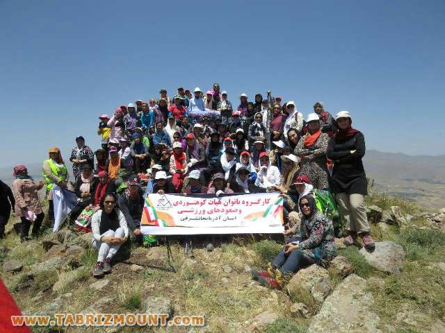 گزارش تصویری صعود مستقل بانوان استان آذربایجان شرقی به قله چینر