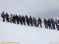 به مناسبت بزرگداشت ۲۹ بهمن صعود کوه بانوان هادیشهر به ارتفاعات منطقه