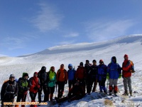 صعود کوهنوردان اهر به قله ۳۱۵۰ متری قوشاداغ