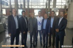 استقبال مسئولین استانی از عظیم قیچی ساز در فرودگاه امام خمینی (ره) تهران