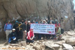 صعود کوهنوردان بخش گوگان ( شهرستان آذرشهر) به قله سبلان