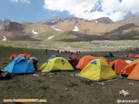 صعود کوهنوردان شهرستان کلیبر برفراز علم کوه بام مازندران